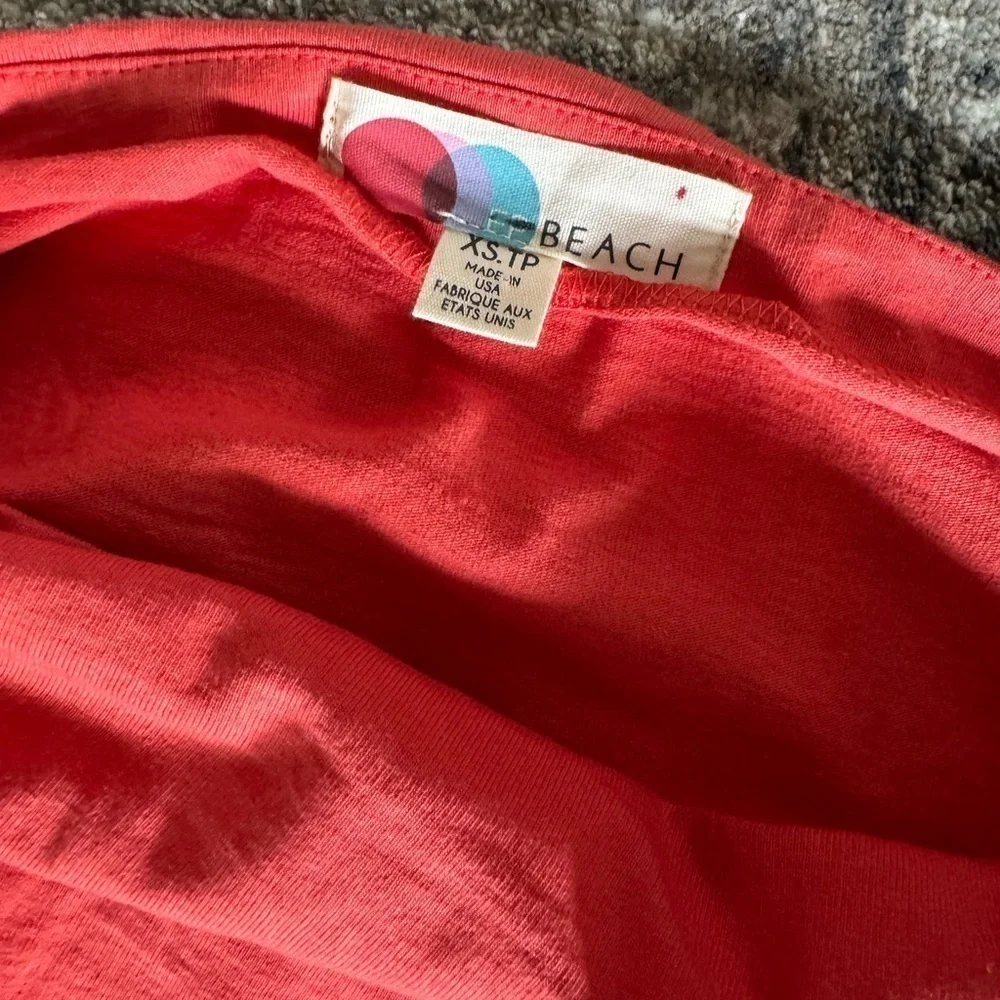 FP Beach Modern Mini Dress by at Free People, Coral Flame, XS - Picture 6 of 7